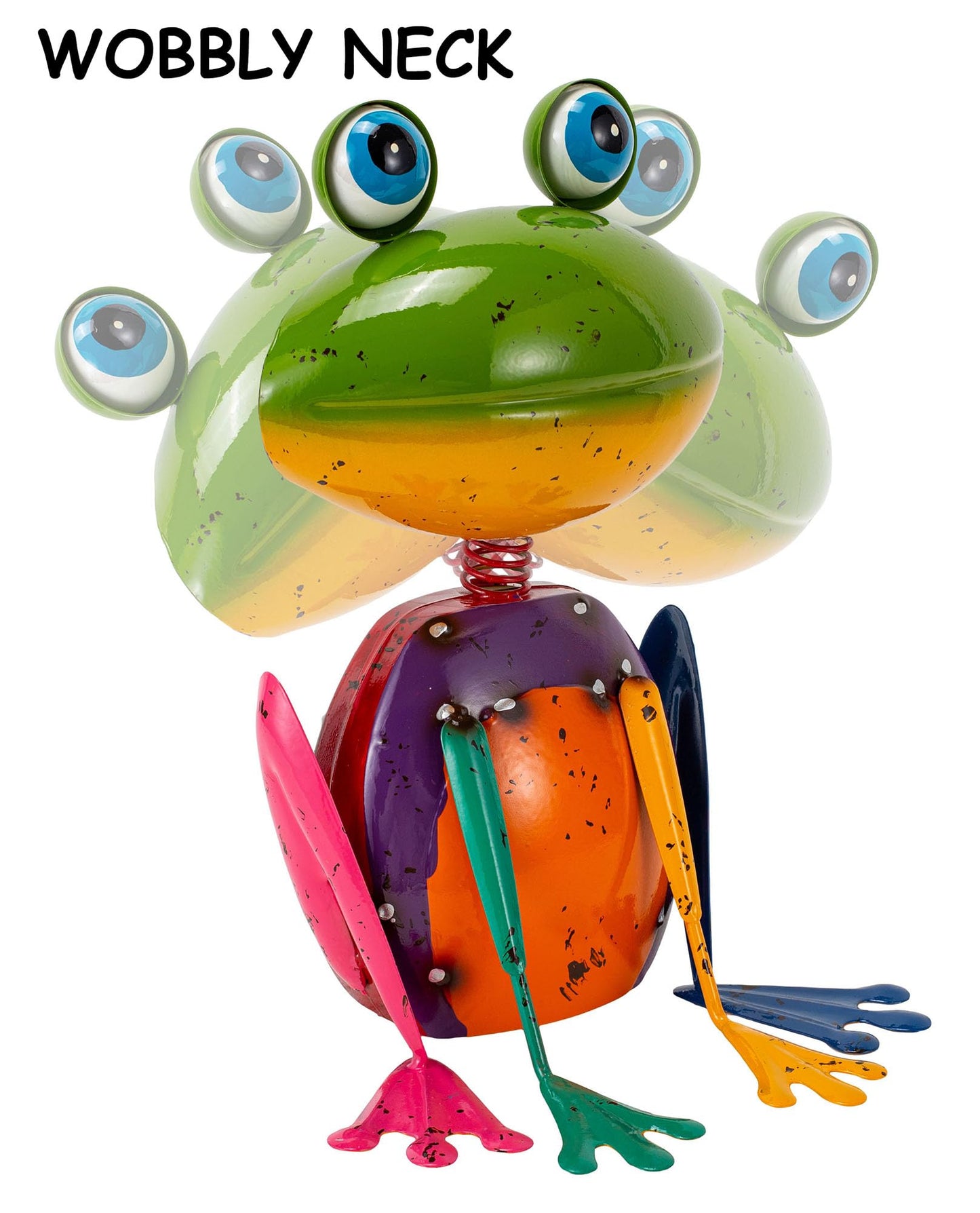 The Aura Collective Frog Garden Decor Metal Yard Art Rustproof Garden Statues Outdoor Figurines for Patio Porch Lawn Gardening Gifts