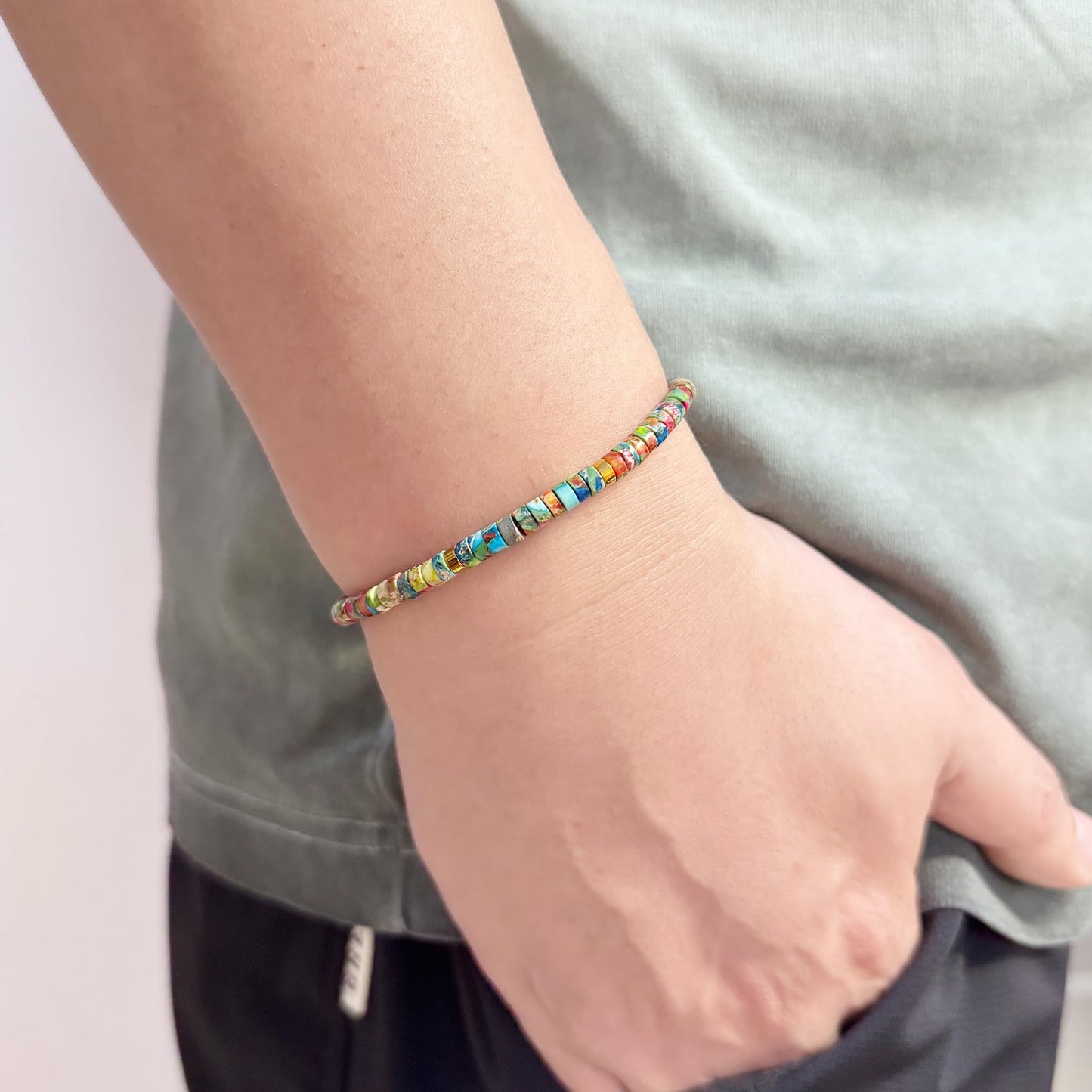 danytes Inspirational Bracelet for Women - Handmade Natural Stone Beaded Wrap Bracelet, Positive Energy Jewelry Gift for Her (King Stone＆Reminders)