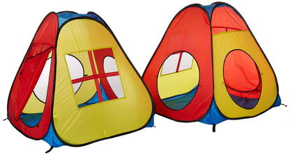 UTEX 8 in 1 Pop Up Children Play Tent House with 4 Tunnel, 4 Tents for Boys, Girls, Babies and Toddlers for Indoor and Outdoor Use
