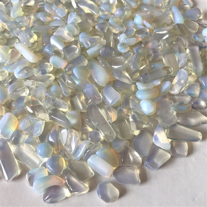1 lb Natural Opal Tumbled Chips Crushed Stone Healing Reiki Crystal Irregular Shaped Stones Jewelry Making Home Decoration