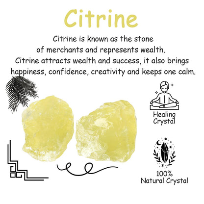 NUKAYAI 2Pcs Citrine 1.8-2.2" Large Raw Crystals Natural Stones Citrine Healing Crystal Rocks for Polishing Decoration DIY Tumbling Wire Wrapping Wicca Reiki Rough Rock Gifts