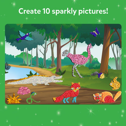 Skillmatics Foil Fun - Animals, No Mess Art for Kids, Travel Toys, Craft Kits, DIY Creative Activity, Screen-Free Entertainment, Gifts for Boys & Girls Ages 4, 5, 6, 7, 8, 9