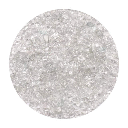 420PCS Chip Stone Beads Clear Crystal Quartz, Irregular Gemstones Healing Crystal Loose Beads Crushed Chunked Crystal Pieces Hole Drilled for DIY Art Crafts Jewelry Making (Clear Crystal Quartz)