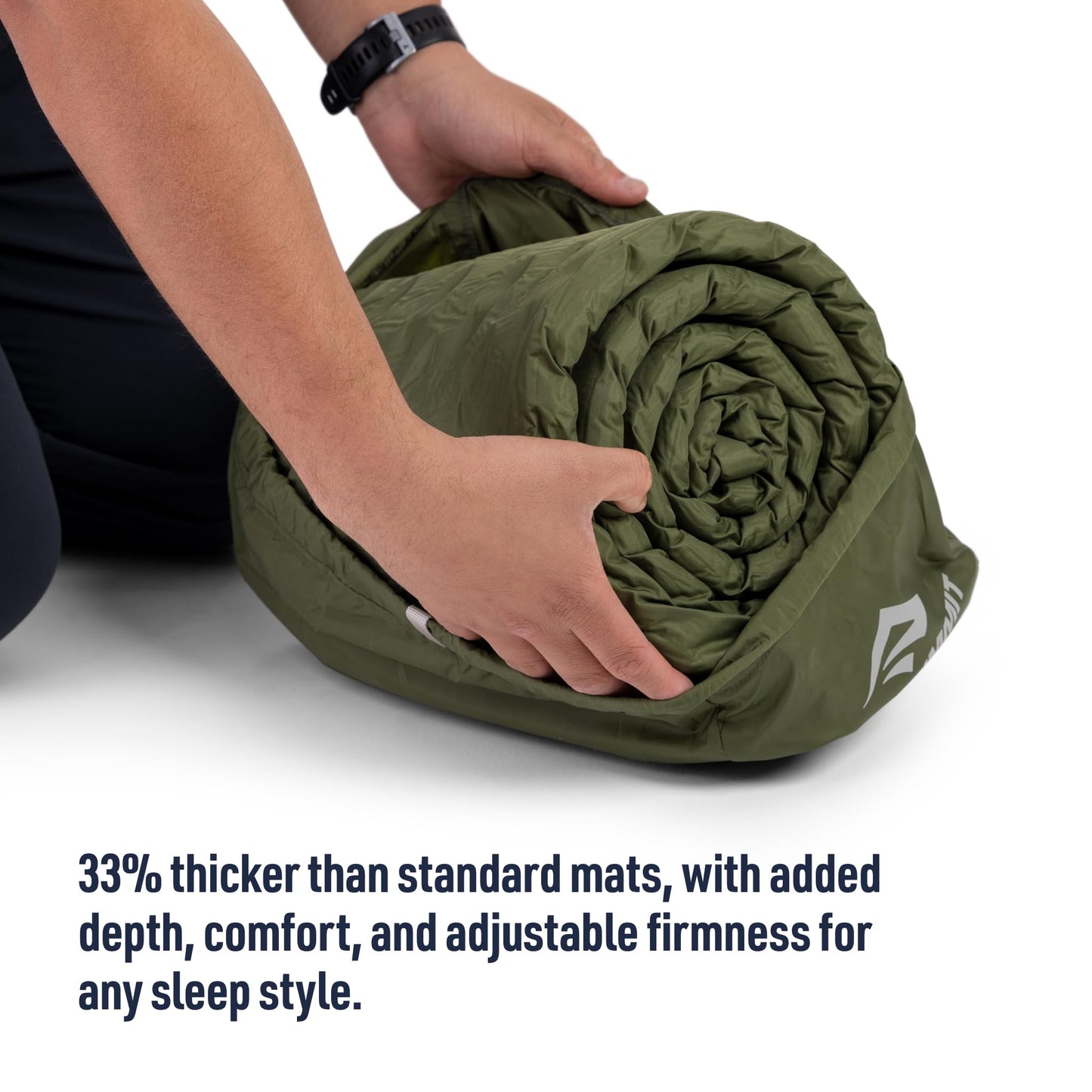 Sea to Summit Camp Plus Self-Inflating Foam Sleeping Mat for Camping - Rectangular - Large (78 x 25.2 x 2.6 inches)