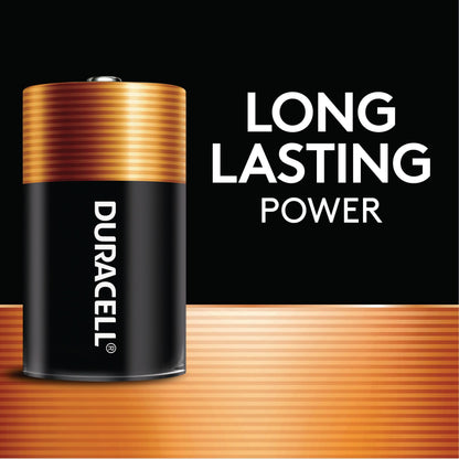 Duracell Coppertop C Batteries, 8 Count (Pack of 1), C Battery with Long-lasting Power, All-Purpose Alkaline Battery for Household and Office Devices