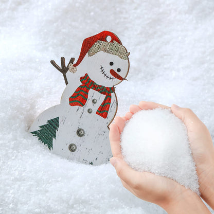 Syhood Christmas Fake Snow for Crafts Glitter Fake Snow Village Artificial Powder Decoration Artificial Plastic Powder Christmas Tree Decorations Village Winter Displays Supplies(500 g,White)