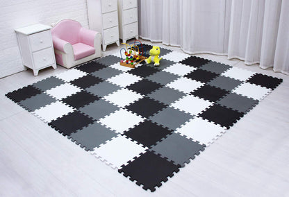 Baby Play Mat|Foam Puzzle Floor Playmat for Infants,Children Kids|Tummy Time Crawling Sit Interlocking Square Non Toxic Meiqicool 18 Piece Mat 101104112