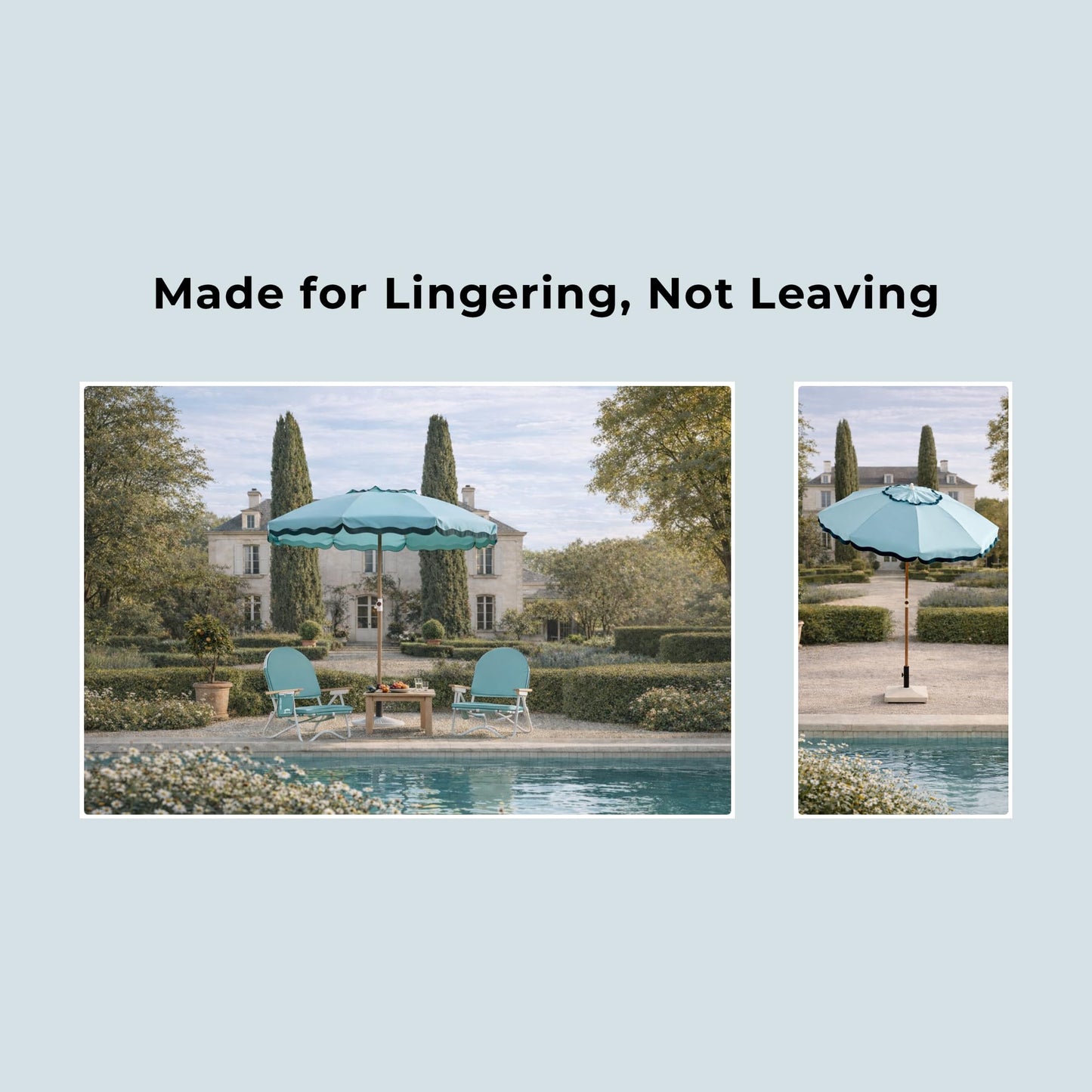 DEER LAND 6FT Patio Beach Umbrella for Outdoor, UPF 50+ Sun Shade for Patio, Backyard, Garden, Pool and Beach, Tilt Adjustable, Portable, Harbour Cypress Green