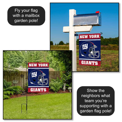 New York Giants Helmet Double Sided Garden Banner Flag