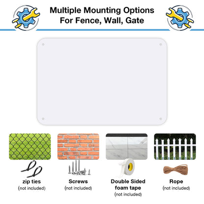 2 Pack White Blank Metal Sign for Outdoor,Rust-Free/Fade Resistance Aluminum, Easy Mounting, Indoor/Outdoor Use 12 x 8 inche