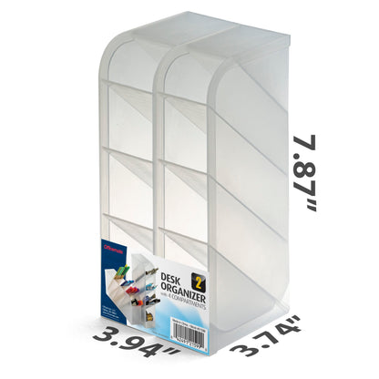 Officemate Desk Organizer, Pen Holder with 8 Compartments, Set of 2 (21542)