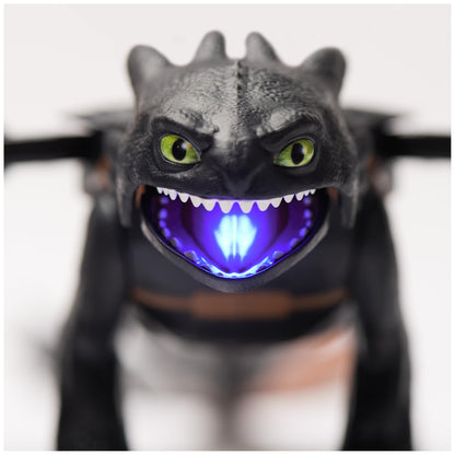 DreamWorks Dragons, How to Train Your Dragon, Ultimate Plasma Blast Toothless, 25” Wings with Lights & Sounds Action Figure, Kids Toys for Boys Ages 4 and up