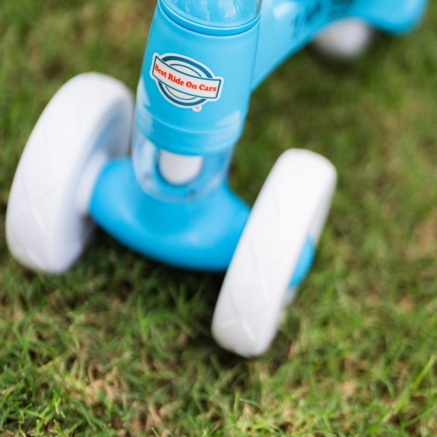 Best Ride On Cars Toddler Balance Bike Trike Boys Girls - 3 Wheels Baby UL 2849 Certified Kids First Birthday Gifts for Boys & Girls (I am Happy Blue)