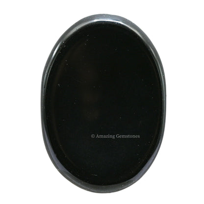 Amazing Gemstone Black Obsidian Worry Stone, Healing Crystals - Piedra Crystal Fidget for Gift, Meditation, Calming, Relaxation, Stress Relief