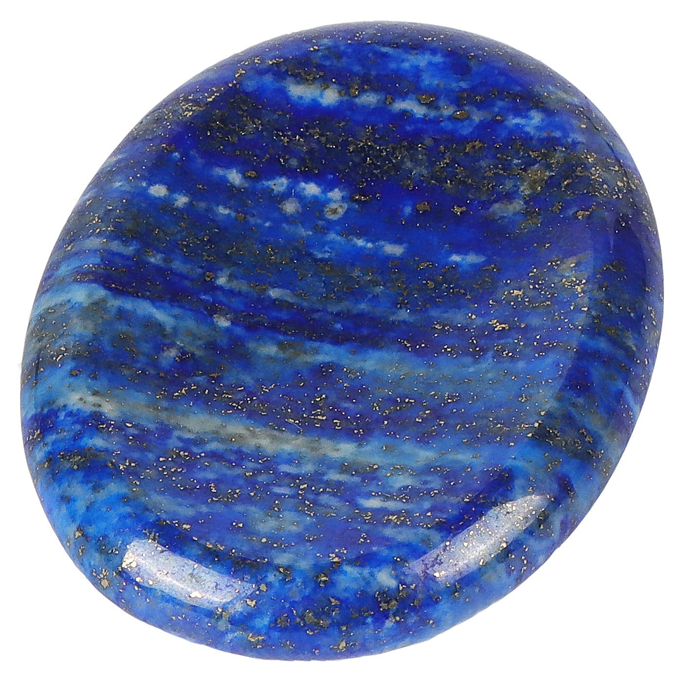Artistone 2" Lapis Lazuli Crystal Worry Stones,Hand Carved Gemstone Pocket Blue Thumb Palm Energy Healing Anxiety Stones for for Meditation Chakra Balancing Collection