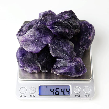 Nvzi Amethyst Crystals, Raw Crystals Bulk, Gem Stones Rocks Crystals, Tumbled Stones and Crystals Bulk, Rock Collection, Chakra Stones, Healing Crystals, Raw Crystals, Minerals Rocks Crystals(1LB)
