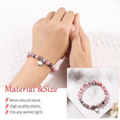 KORATER Get Well Soon Gifts for Women,Natural Stone Healing Bracelet, Inspirational Gifts for Women Teen Girls