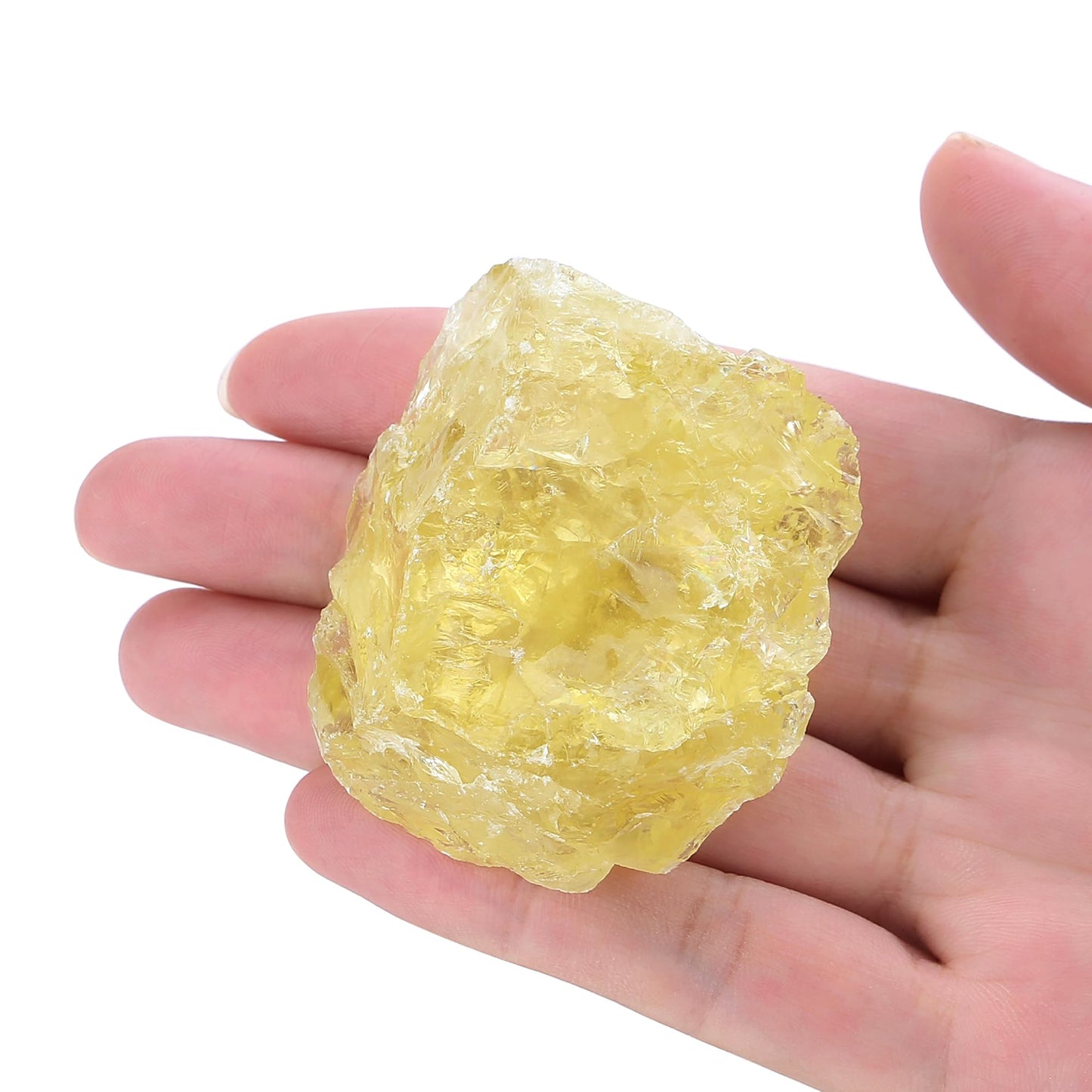 XIANNVXI Citrine Crystals 1.8-2.2" Large Raw Crystals and Healing Stones Natural Rough Crystal Rocks for Decor Gifts Tumbling Cabbing Polishing Fountain Rocks 1PCS