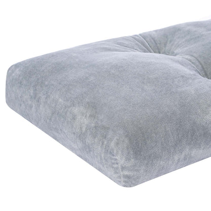 JAMPAYANG Bench Cushion, Non-Slip Tufted Bench Cushions for Swing, Shoe Storage, Window Seat (36"x14", Grey)