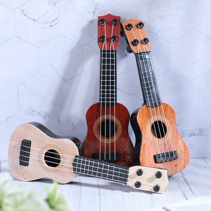 Lenwen 24 Pcs Kids Ukulele Guitar 10 Inch Kids Toy Ukulele 4 Strings Mini Guitar Children Musical Instruments Educational Learning Toy for Toddler Beginner Preschoolers Education