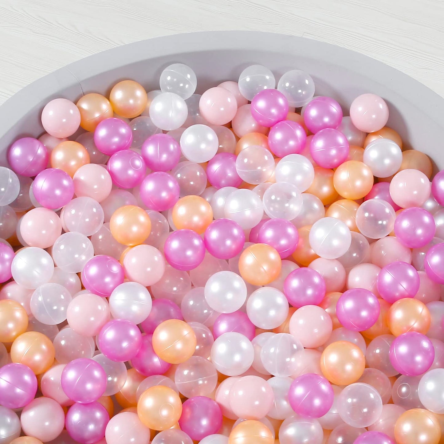 STARBOLO Star Ball Pit Balls - Pack of 100 200 500 1000 Macaron Balls BPA&Phthalate Free Non-Toxic Crush Proof Ocean Ball Soft Plastic Balls for 1-5 Years Kids Birthday Pool Tent Party.