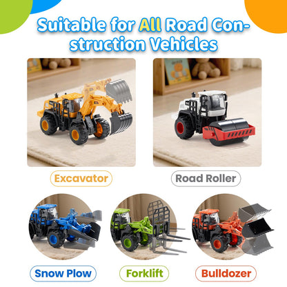 Dimoarch Construction Truck Toys for Toddlers: Push Go Truck Sandbox Excavator Toy Trucks Vehicles Snow Plow Toy Truck Bulldozer Road Roller Birthday Gift for 3 4 5 6 Years Old