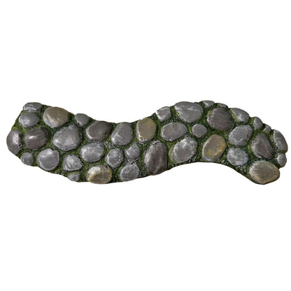 MUAMAX Fairy Garden Pathway, Miniature Stone Road, Green, Resin, Outdoor Statue, Home Decor, Fairy