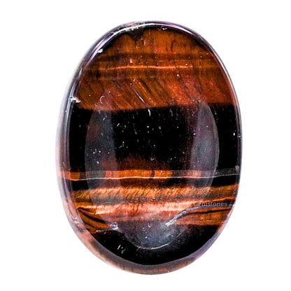 Amazing Gemstone Red Tiger Eye Worry Stone Crystals and Healing Stones - Worry Stones for Stress Relief Gifts - Piedra Crystal Fidget for Meditation - Unique Stocking Stuffers and Birthday Gifts