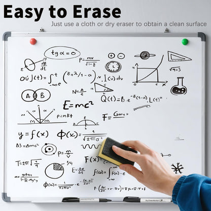 V-Opitos 144 Pack Fine Tip Dry Erase Markers - Bulk Whiteboard Erasable Black Markers, Ideal for School Classroom Office Supplies, Non-Toxic & Easy Clean for White board