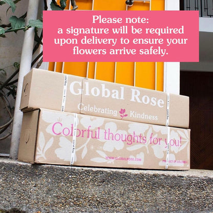 GlobalRose Real Fresh Cut Red Roses - 50 Fresh Flowers - Real Flowers Bouquet for Mother's Day, Gift or Wedding