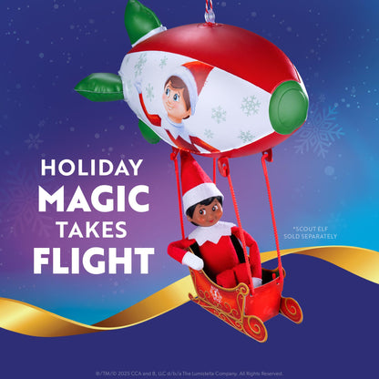 The Elf on the Shelf Polar Props Peppermint Blimp Ride - Limited 20th Anniversary Edition Elf Prop Set for High-Flying Elf Scenes - Scout Elf Not Included