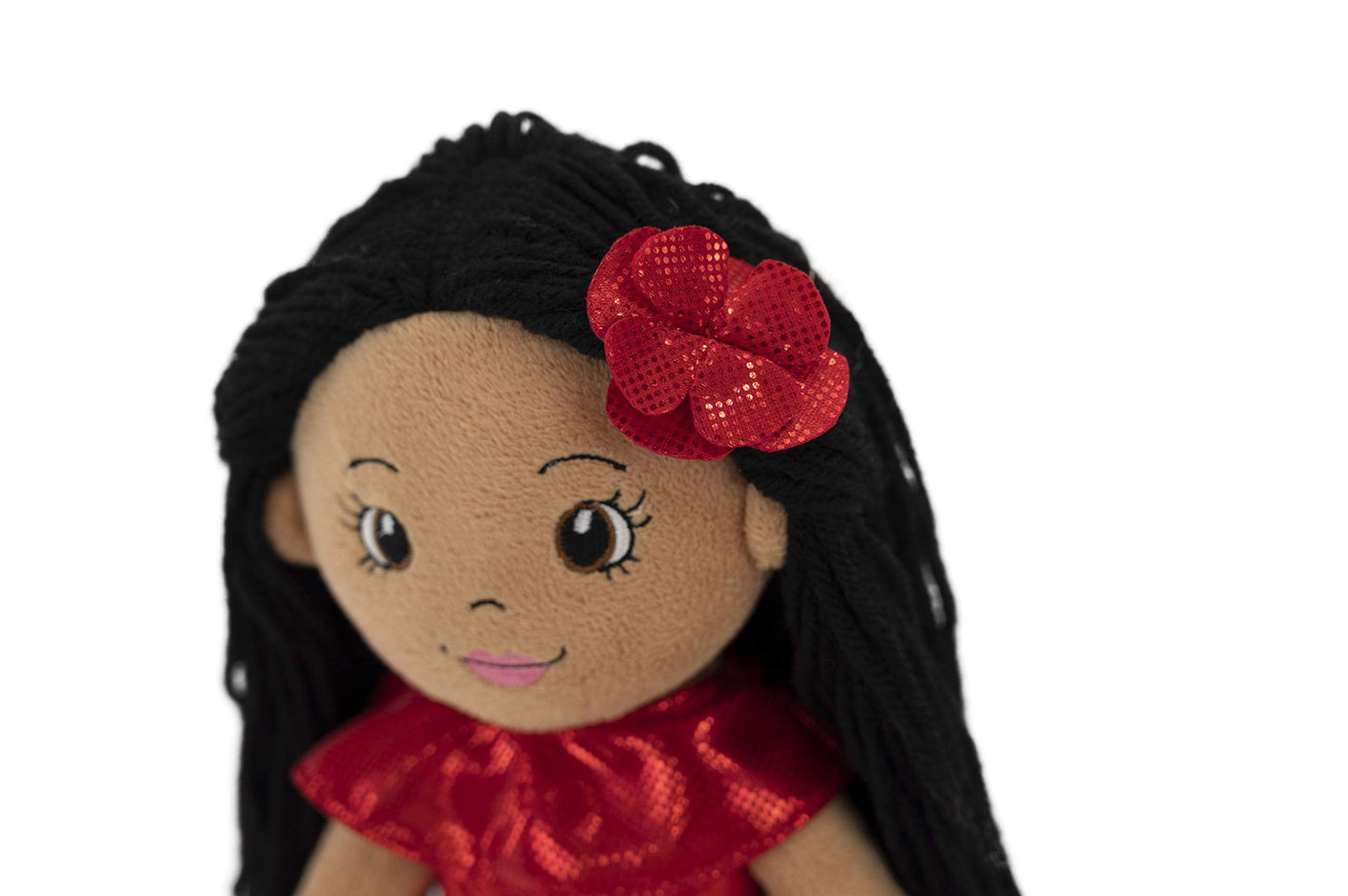 Playtime by Eimmie 14" Soft Baby Doll for Girls (Julie) - Plush Rag Doll for Toddlers & Infants, Washable Stuffed Toy with Sensory Fabric Body - Great for Baby Showers, Birthdays & Special Occasions