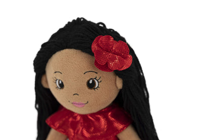 Playtime by Eimmie 14" Soft Baby Doll for Girls (Julie) - Plush Rag Doll for Toddlers & Infants, Washable Stuffed Toy with Sensory Fabric Body - Great for Baby Showers, Birthdays & Special Occasions