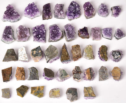JIC Gem 1.1 LB Amethyst Clusters Natural Raw Amethyst Geode Rock Crystal Healing Stones Witchcraft Gemstone Specimen