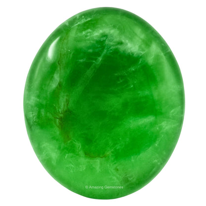 Amazing Gemstone Green Fluorite Crystals and Healing Stones - Large Palm Stone Crystals Piedra - Crystal for Good Luck, Balanced Positive Energy, Meditation - Unique Stocking Stuffers Gifts for Women