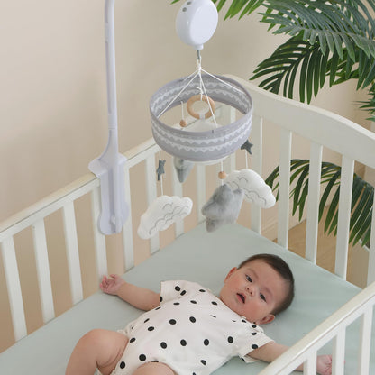 Lovvie & Joy Baby Crib Mobile,Mobile for Crib with 35 Lullabies and Stuffed Hanging Toys for Newborns Boys and Girls,Goodnight Moon Nursery Decor
