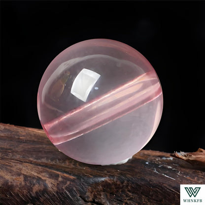 WHNKFB 10mm 50PCS Natural Ice Rose Quartz Round Beads, High Clarity Loose Pink Crystal Beads for Jewelry Making Craft - 4mm 6mm 8mm 10mm Options with Free Elastic Cord