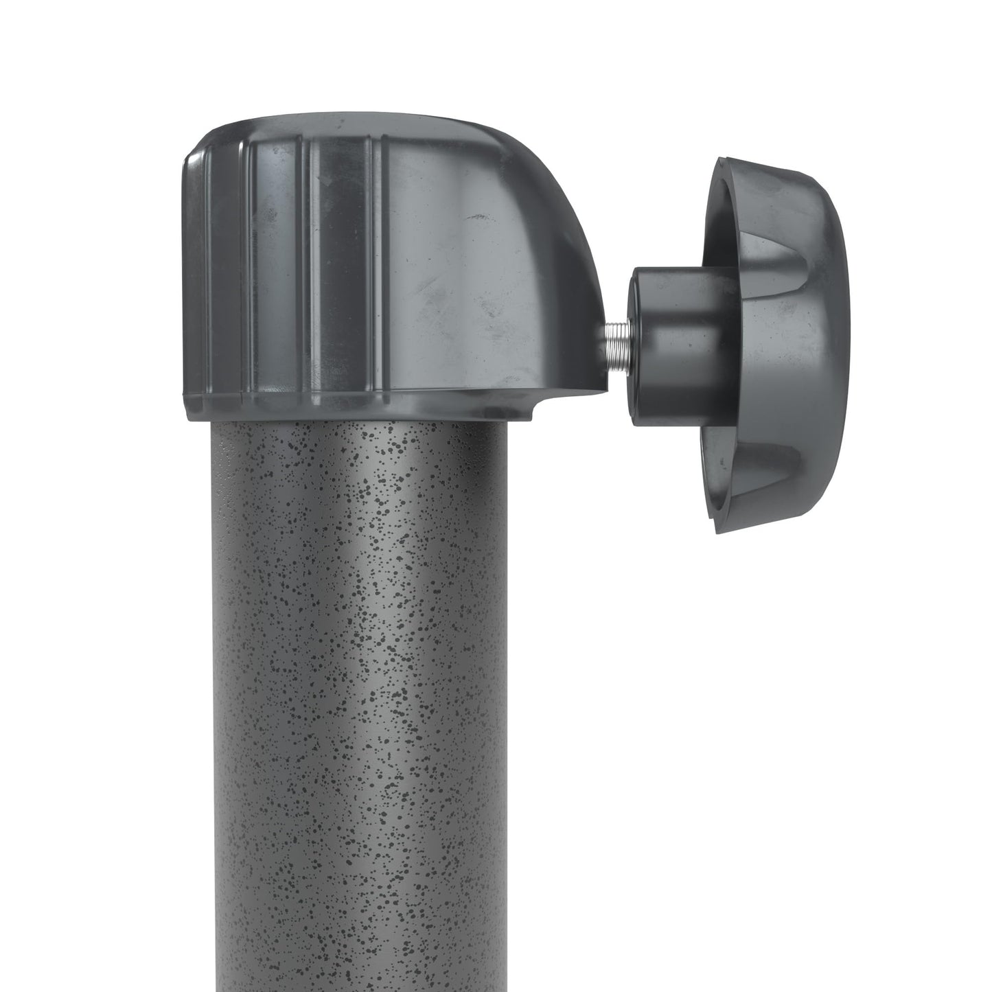 California Umbrella 75 Lb. Weighted Concrete Premium Free Standing Patio Umbrella Base, Fits Up to 1.5" Diameter Umbrella Pole, Hammertone Gray
