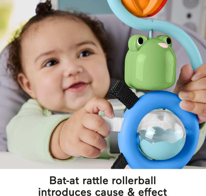 Fisher-Price Baby Toy Sensory Sounds High Chair Busy Activity with Suction Cup for Developmental Play Infants Ages+ Months