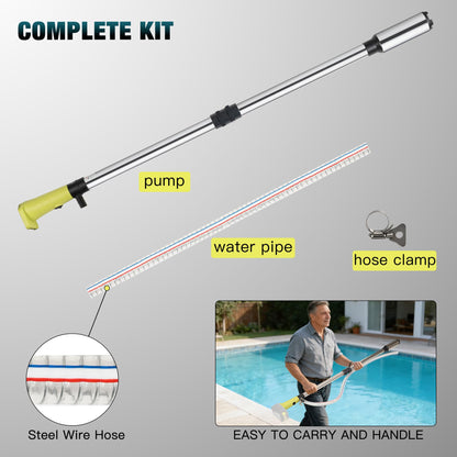 Cordless Stick Water Transfer Pump Compatible with Ryobi 18V Battery (Tool Only), 792GPH, Submersible Utility Stick Pump for Pool Garden Pond Floods (no battery)
