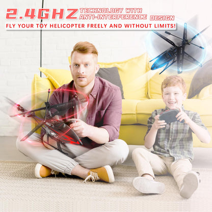 CYLION Remote Control Helicopter for Kids with 30-Minute Flight Time, LED Light Effects, Altitude Hold, One-Key Takeoff/Landing, for Boys and Girls Ages 6+, Perfect Christmas and Birthday Gifts