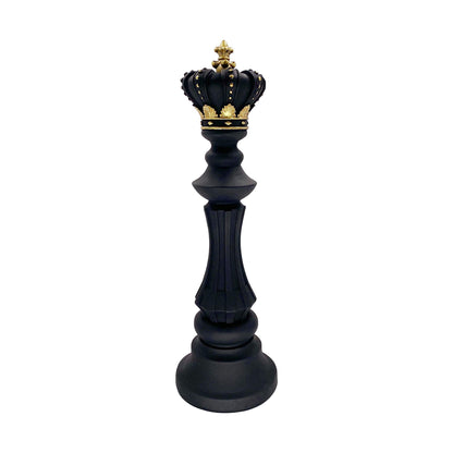 LOOYAR Three Pack Chess King Queen Knight Statue Sculpture Ornament Collectible Figurine for Home Office Desk Table Decoration Gift