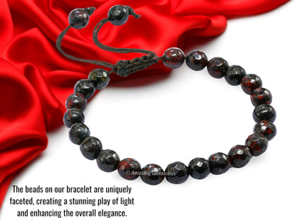 Amazing Gemstone Iron Tiger Eye Bracelet for Women - Chakra Mens Bracelet Protection Crystals and Healing Stones - Blessing Bracelet Spiritual Meditation Gift Christmas Stocking