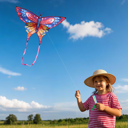 ORGCLDKT-Quadwing Bionic Butterfly Kite/Dragonfly Kite, Super Easy to Fly with, Outdoor Toy,for Kids Ages 8-12,4-8,Boys,Girls, Also for Adults. Kites for The Beach, Grassland, Hiking,Trekking.