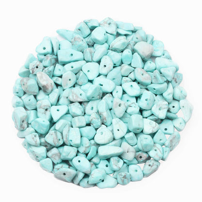 500 pcs Natural Chip Stone Beads Multicolor 5 mm to 8 mm Irregular Gemstone Healing Crystal Loose Rocks Bead Hole Drilled DIY for Bracelet Necklace Earrings Jewelry Making Craft