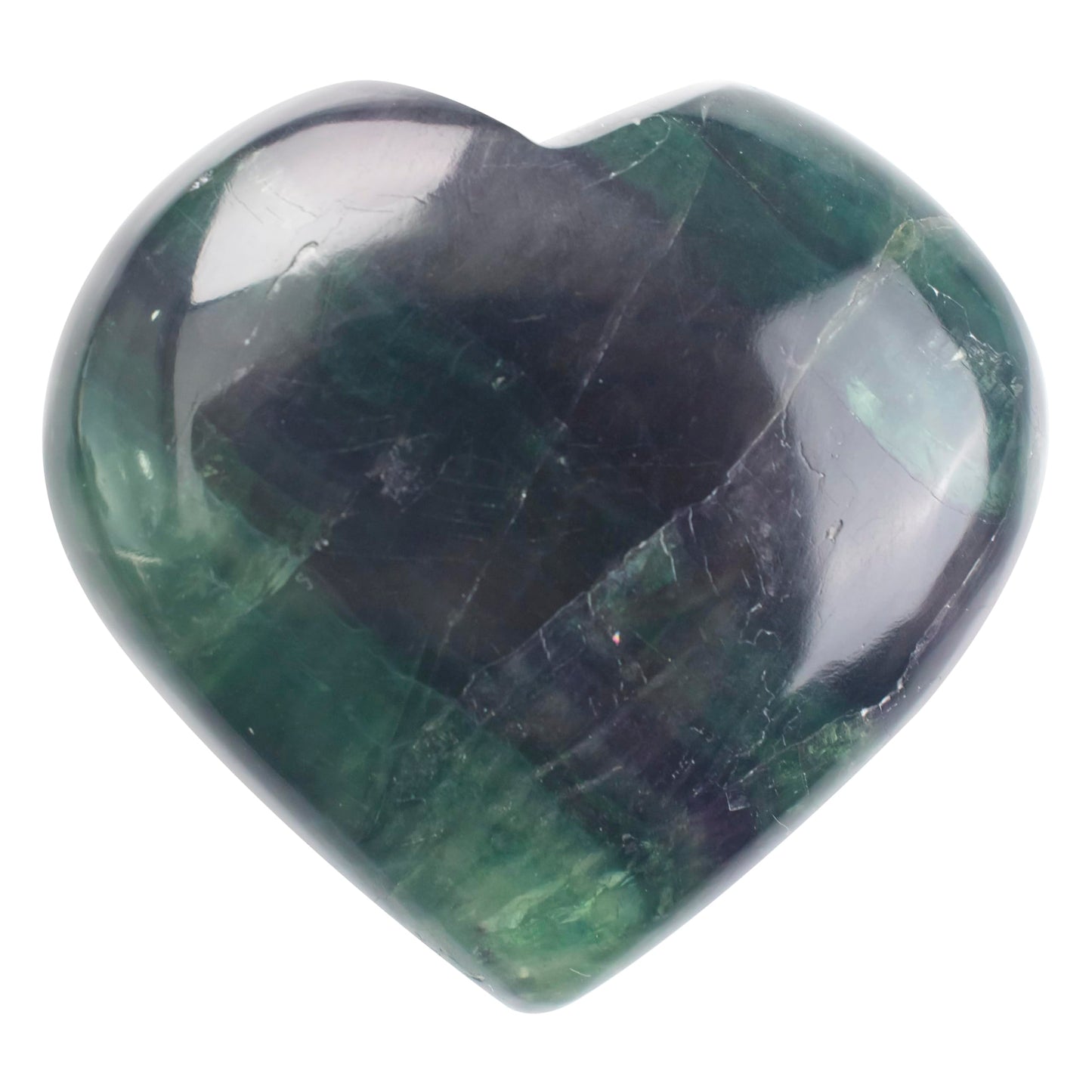 Crocon 50mm Multi Fluorite Heart stone Big Heart Shape Puff Stones Set 450+ Carats Pocket Crystal Healing Tumble Collection Palm Worry Stone Good Luck Charm Meditation Gift Craft Home Decor