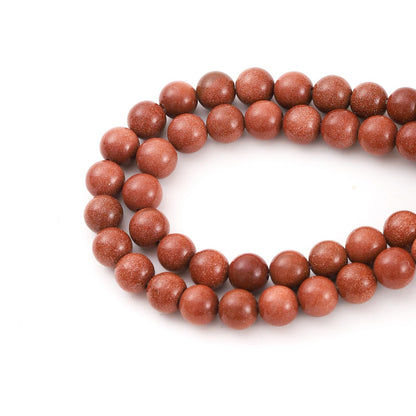 6mm 60pcs DIY Natural Gold Sandstone Beads Round Healing Crystal Gemstone Loose Beads for Jewelry Making Handmade Bracelet Necklace