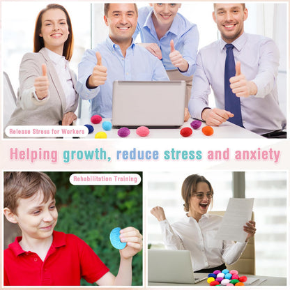 Hollowfly 50 Set Growth Mindset Gift Mini Brain Stress Balls Bulk Funny Relief Squeeze Balls Inspirational Stress Reliever Employee Appreciation Gifts for Adult Coworkers Staff Volunteer