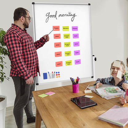 Rolling Whiteboard on Wheels, Double-Sided Magnetic Dry Erase Board with Stand, Mobile White Board for Office, Classroom, Home (32" x 48")