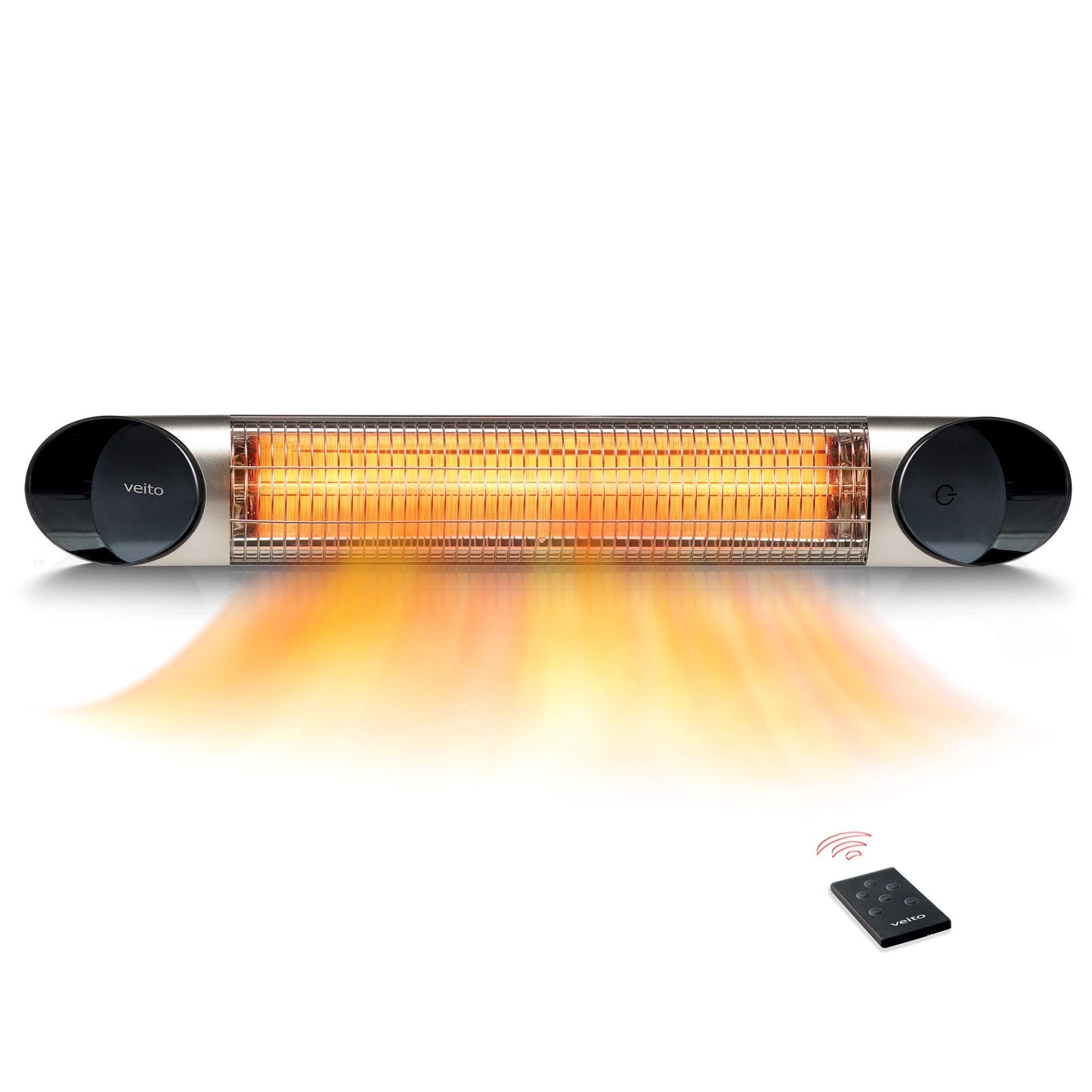 Veito Blade Infrared Heater 1500W Silver with Remote Control
